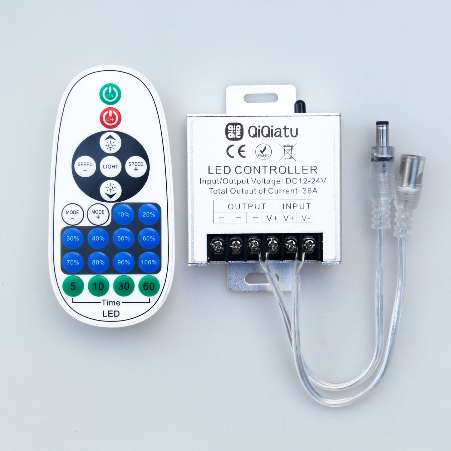 QiQiatu 12-24V36A LED neon signs controller with remote control dimmer for LED sign